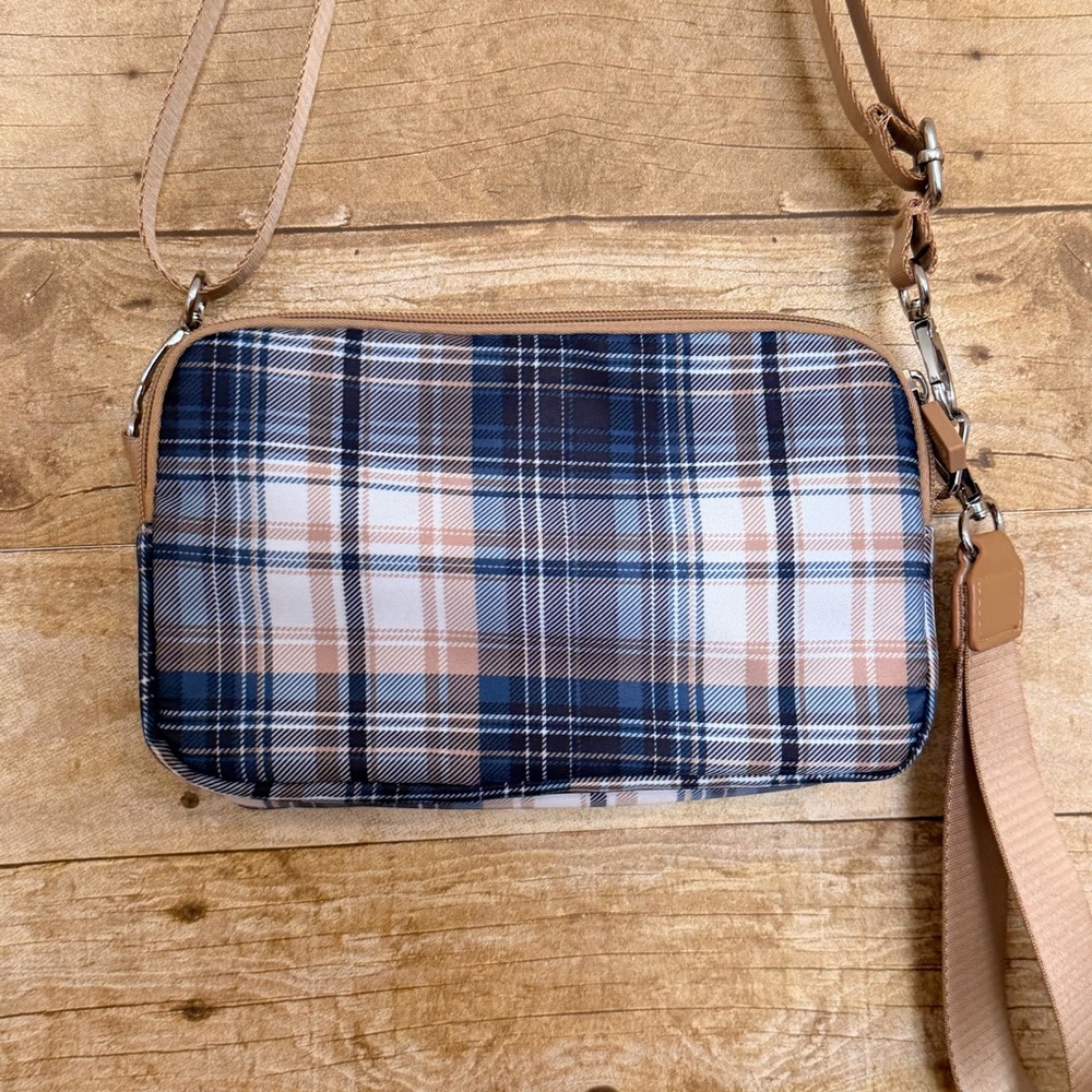 IHKWIP The RFID Daily Crossbody w/ Removable Wristlet - Positively Plaid - Picture 8 of 11